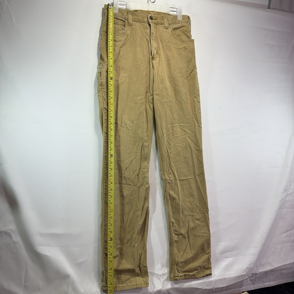 Carhartt Men's Work Pants Relaxed Fit Khaki Tan 30x34 Workwear Camel Color - Picture 4 of 8